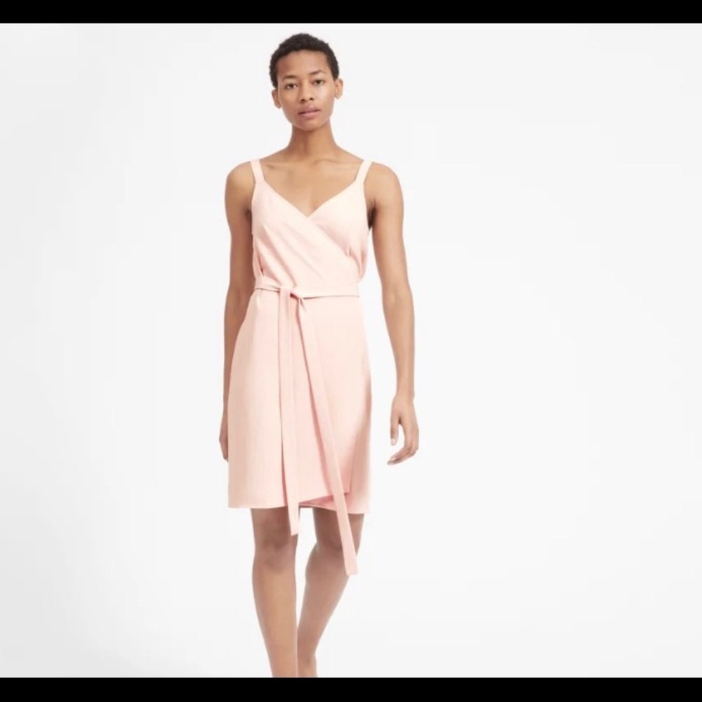 Everlane Japanese GoWeave Tank Mini Wrap Dress